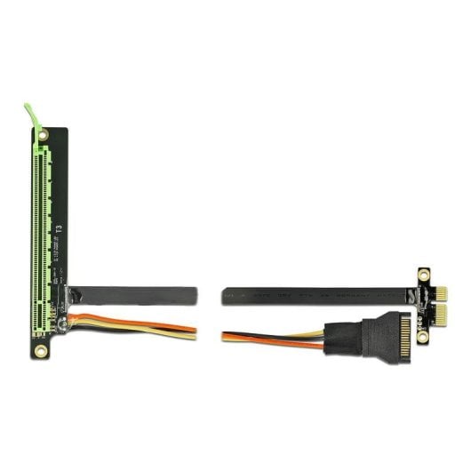 Tarjeta riser DeLock 85763 PCIe x1 a x16 cable flexible 60 cm SATA