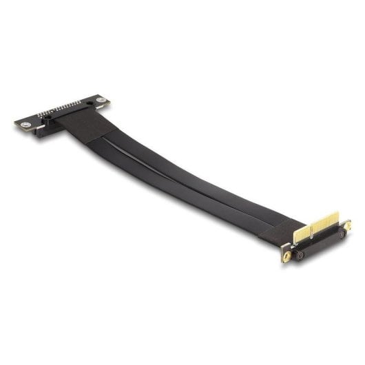 Tarjeta riser DeLock 88044 PCIe x4 macho-hembra ángulo 90° cable 30 cm