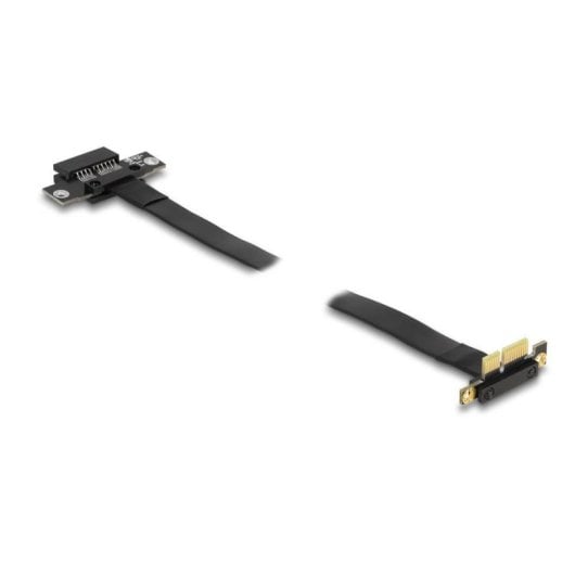 Tarjeta Riser DeLock 88024 PCIe x1 ángulo 90° cable flexible 60 cm