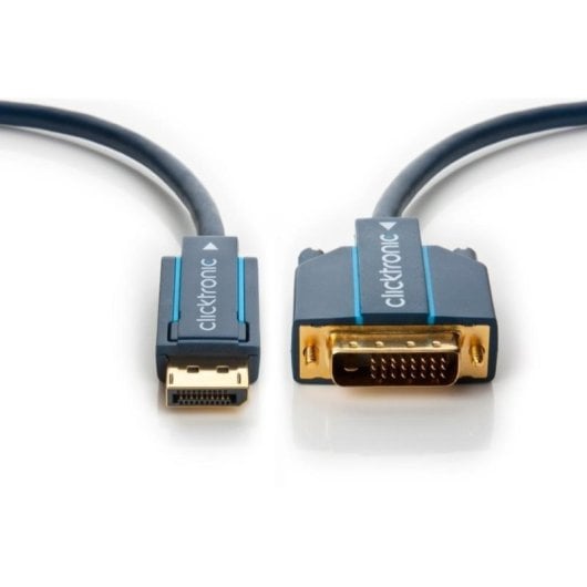 Adaptateur de câble Clicktronic 70730 DisplayPort vers DVI-D 3 m Plaqué or