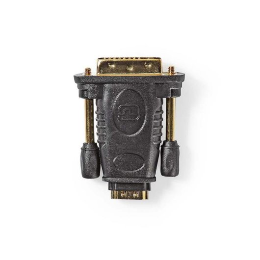 Adaptateur HDMI vers DVI-D NEDIS CVGB34912BK Connecteurs Plaqués Or Noir