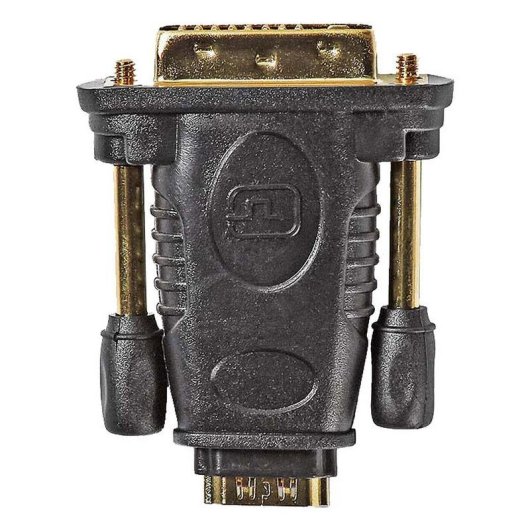 Adaptateur HDMI vers DVI-D NEDIS CVGB34912BK Connecteurs Plaqués Or Noir
