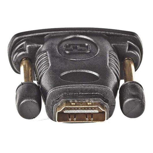Adaptateur HDMI vers DVI-D NEDIS CVGB34912BK Connecteurs Plaqués Or Noir