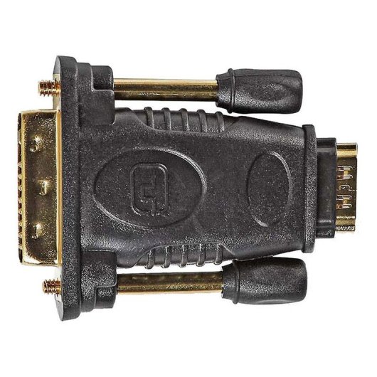 Adaptateur HDMI vers DVI-D NEDIS CVGB34912BK Connecteurs Plaqués Or Noir