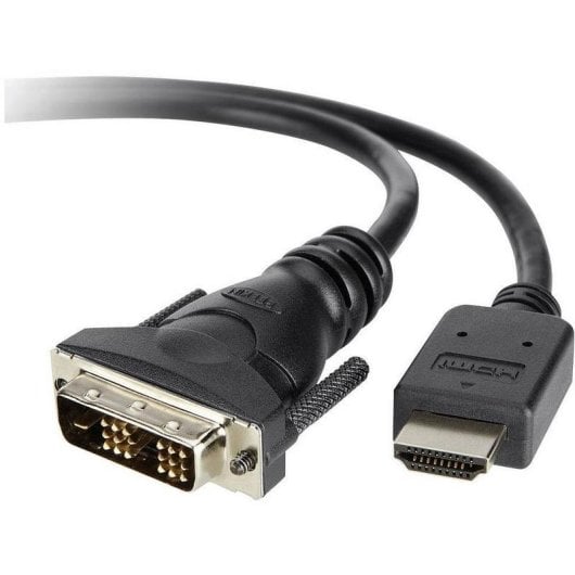 Adaptateur vidéo Belkin F3Y005BT1.8M câble HDMI vers DVI-D 1,8 m noir