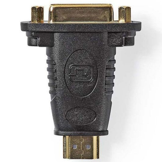 Adaptador HDMI a DVI-D Nedis CVGB34910BK con conectores bañados en oro