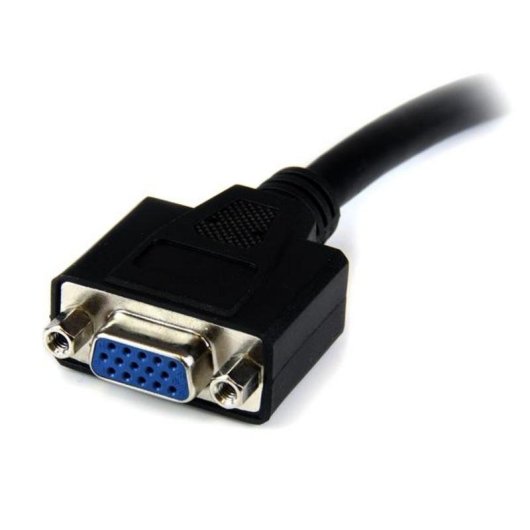 Adaptador de cabo de vídeo Startech DVIVGAMF8IN DVI-I a VGA 20 cm preto