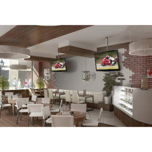 Supporto da soffitto Meliconi 400CE inclinabile nero per proiettori e schermi 14-65"