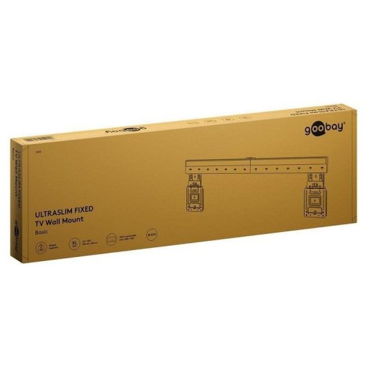 Soporte de pared para televisor Goobay 70822 fijo ultradelgado negro 43-100" hasta 75 kg