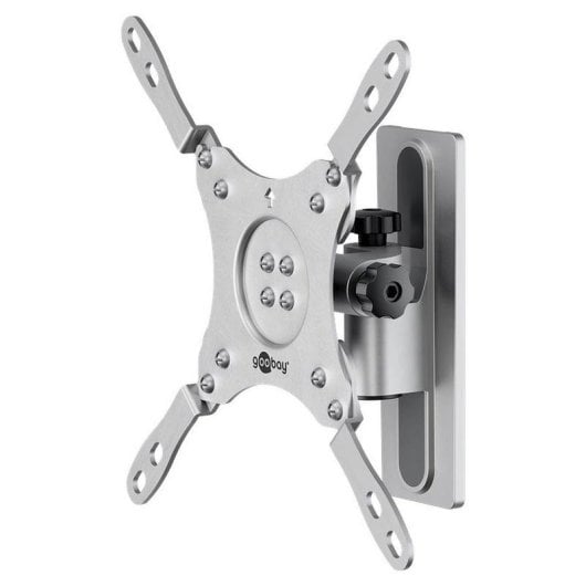 Support mural TV Goobay 71987 inclinable et pivotant 23" à 42" argent