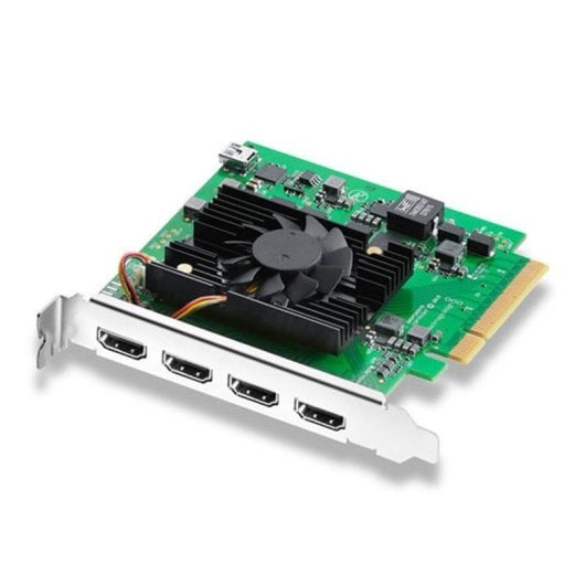 Videograbber Blackmagic Design BM-BDLKDVQDHDMI4K PCIe 4 x HDMI 4K DCI Schwarz Grün