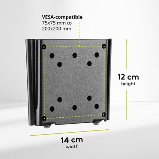 Support mural TV Goobay 74414 Fixe 13-27 pouces 30kg Noir