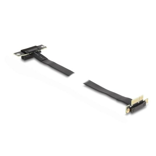 Tarjeta Riser DeLock 88043 PCIe x1 macho-hembra ángulo 90° cable 60 cm