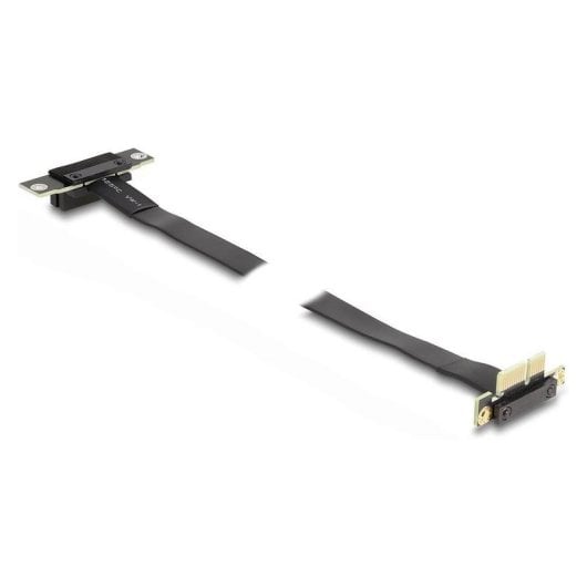 Tarjeta Riser DeLock 88043 PCIe x1 macho-hembra ángulo 90° cable 60 cm