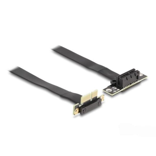 Tarjeta Riser DeLock 88042 PCIe x1 90° cable flexible 30 cm negra