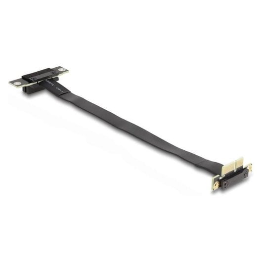 Tarjeta Riser DeLock 88042 PCIe x1 90° cable flexible 30 cm negra