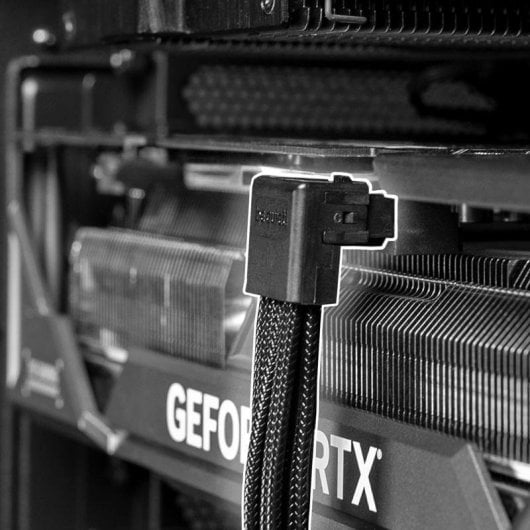 Cabo de Alimentação Interna Be quiet! BC073 12V-2x6/12VHPWR 0,7 m Preto 90° Placa Gráfica