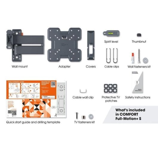 Suporte de parede Vogel's TVM 3245 orientável para TVs até 43" 15 kg