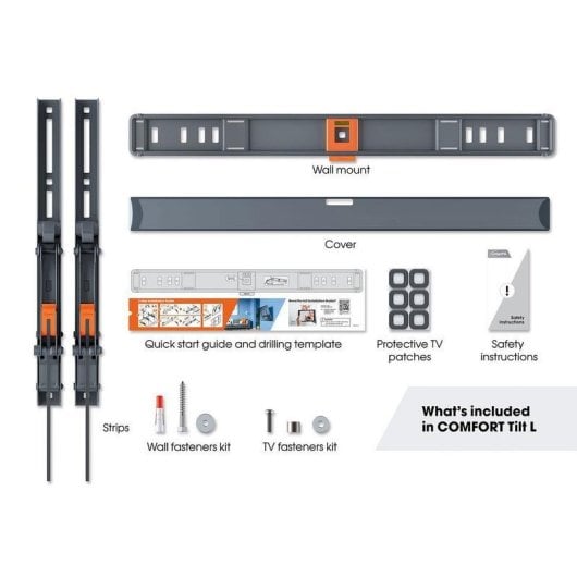 Support mural Vogel's TVM 3615 inclinable pour TV 40"-77" jusqu'à 35 kg