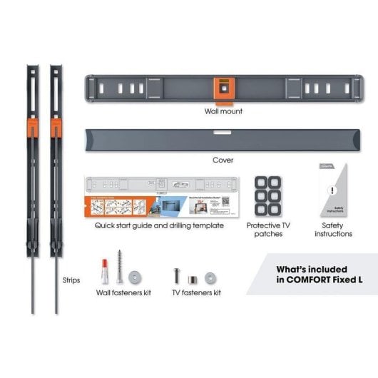 Soporte de pared Vogel's TVM 3605 fijo para televisores hasta 100” y 75 kg