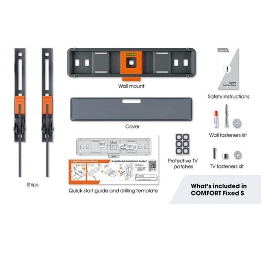 Support mural Vogel's TVM 3205 fixe pour TV 19" à 50" 30 kg