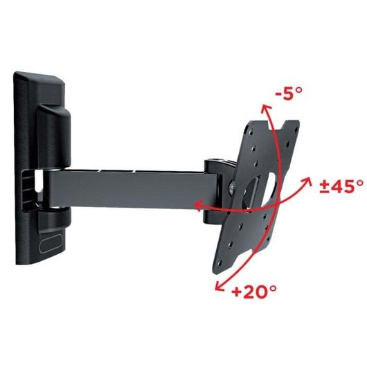 Supporto TV Meliconi FLATSTYLE ER 100 orientabile 14-25" 20kg VESA nero