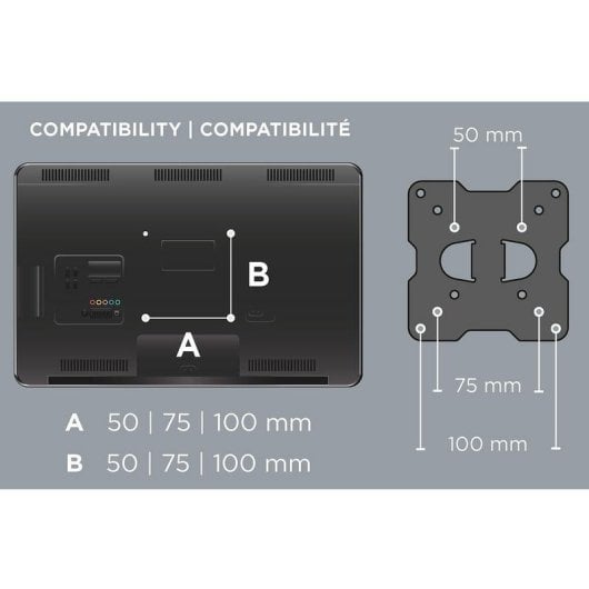 Supporto TV Meliconi FLATSTYLE ER 100 orientabile 14-25" 20kg VESA nero