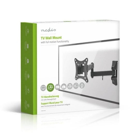 Soporte para TV Nedis TVWM1510BK 13-27" movilidad total 3 ejes 15 kg negro