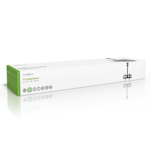 Support TV plafond Nedis TVCM1350BK rotation 180° hauteur réglable 42-65" 45 kg
