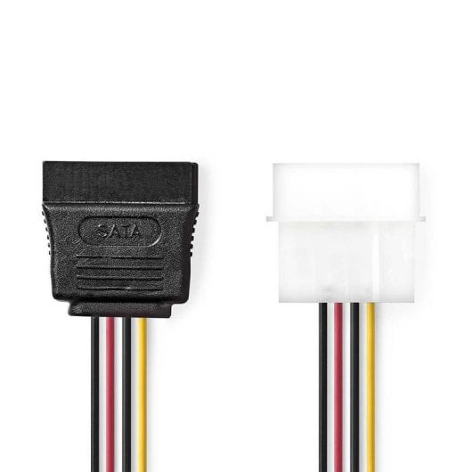 Cable de alimentación interna Nedis CCGB73500VA015 Molex a SATA 15 cm Multicolor