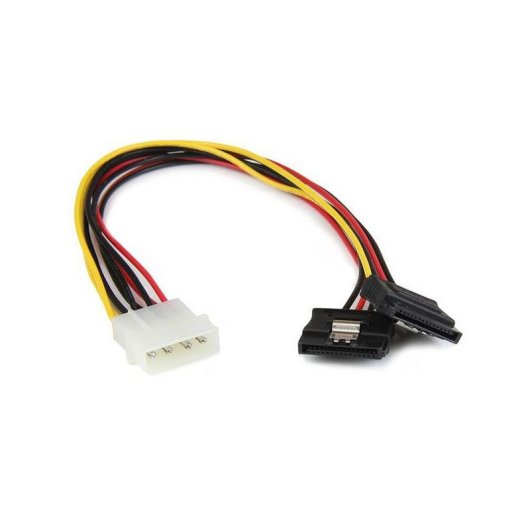 Cabo de alimentação interna Startech PYO2LP4LSATA Molex para 2x SATA 30cm com Latch