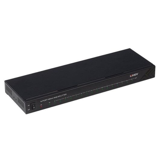 Video-Splitter Lindy 38239 HDMI 16 Ausgänge 4K Ultra HD 60 Hz Schwarz