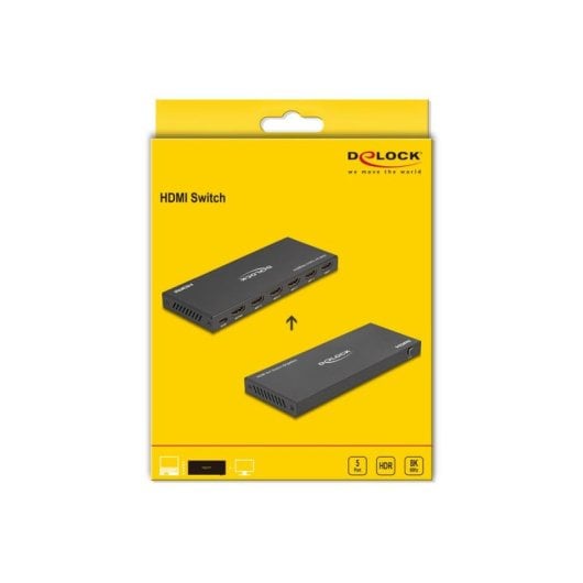 Switch video DeLock 18657 5 porte HDMI 8K 144 Hz HDR USB-C