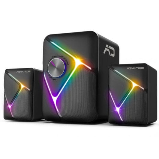 Altifalantes Advance 2.1 Bluetooth 11W RGB bateria incorporada