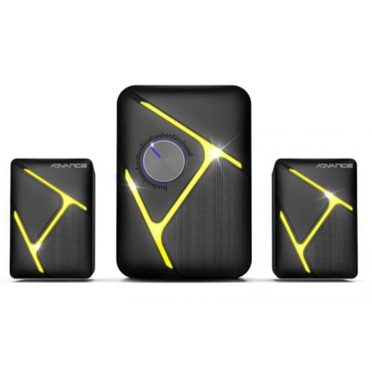 Altifalantes Advance 2.1 Bluetooth 11W RGB bateria incorporada