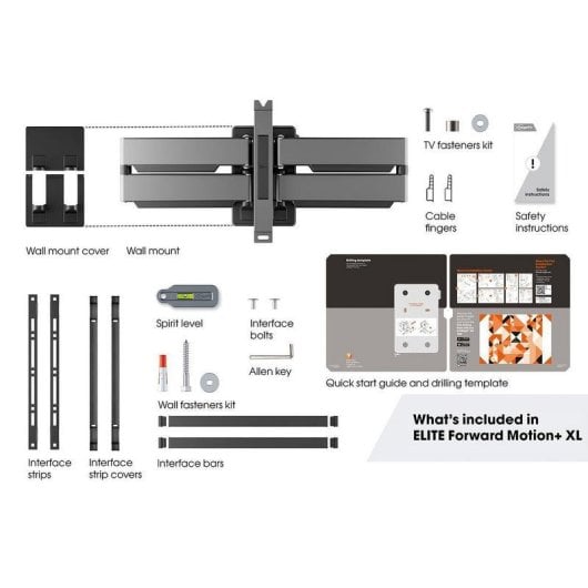 Support TV Vogel's TVM 5855 pivotant 55 à 100 pouces max 75 kg