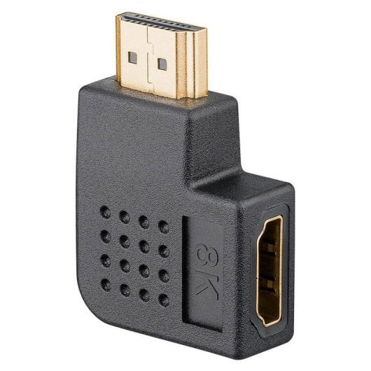Adattatore HDMI Goobay 65745 angolo 90° 8K 60Hz HDR Oro