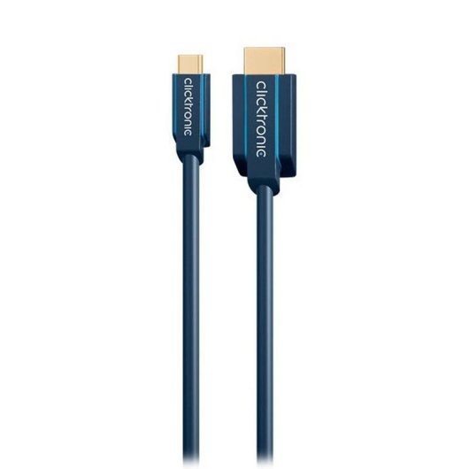 Adattatore video Clicktronic 44928 USB-C HDMI 1 m doppio maschio schermato