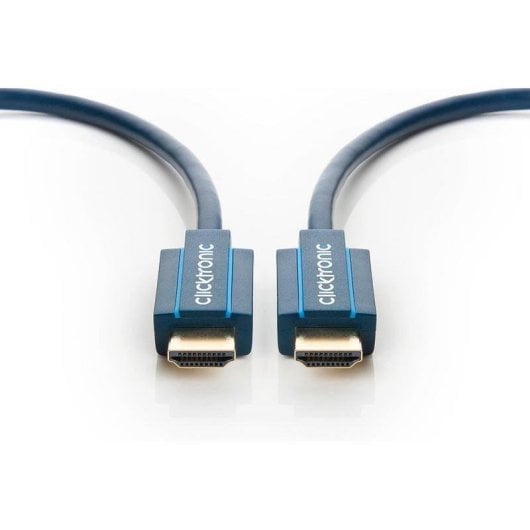Cavo HDMI Clicktronic 70300 0,5m High Speed Ethernet Connettori Oro Blu