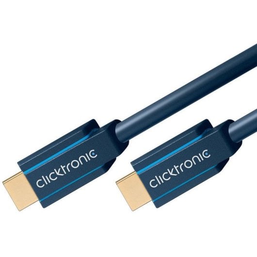 Cavo HDMI Clicktronic 70300 0,5m High Speed Ethernet Connettori Oro Blu