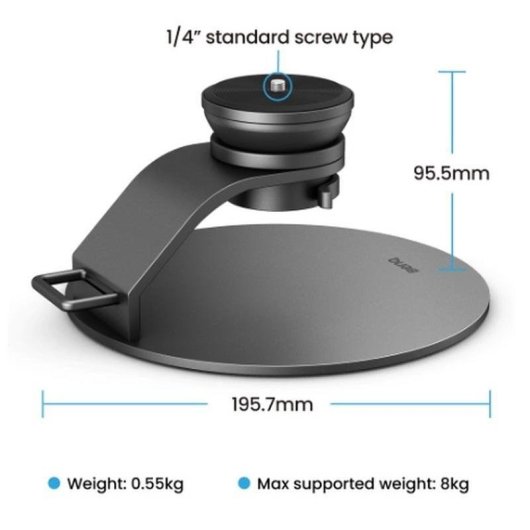 Support projecteur BenQ ST30 aluminium noir inclinaison 360°