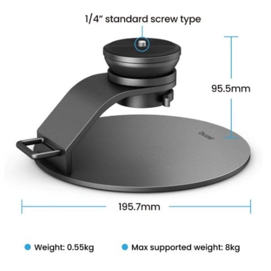 Soporte para proyector BenQ ST30 aluminio negro ángulo e inclinación 360°