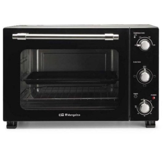 Horno convencional Orbegozo 39L Schwarz/Inox Grill Licht Innenraum 1800W