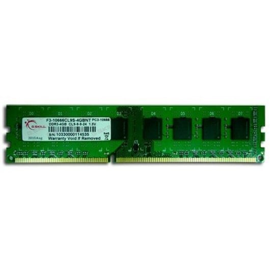 Memoria RAM G.Skill F3-10600CL9S-4GBNT 4GB 1x4GB DDR3 1333MHz CL9 Unbuffered Non-ECC