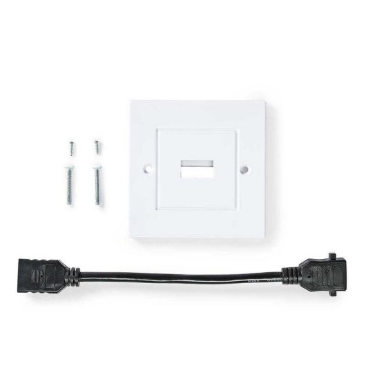 Plaque murale HDMI NEDIS CVGB34950WT HDMI 2.0 4K Hembra/Hembra 10 cm