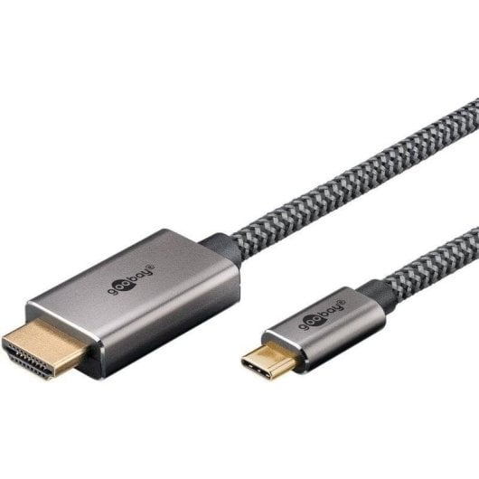 HDMI-Kabel Goobay 75701 USB-C 3 m 4K 60Hz Aluminium