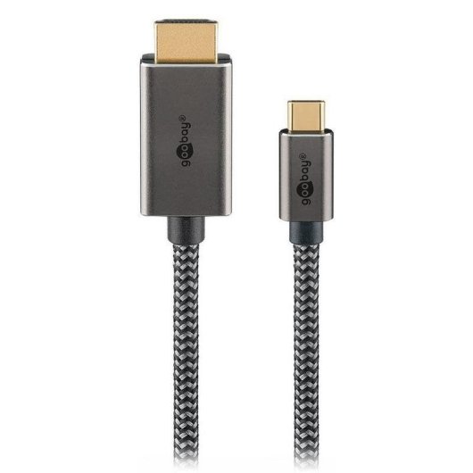 HDMI-Kabel Goobay 75701 USB-C 3 m 4K 60Hz Aluminium
