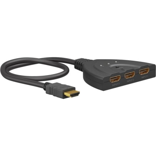 Conmutador HDMI Goobay 58487 3 Entradas 1 Saída 4K 30Hz Compacto