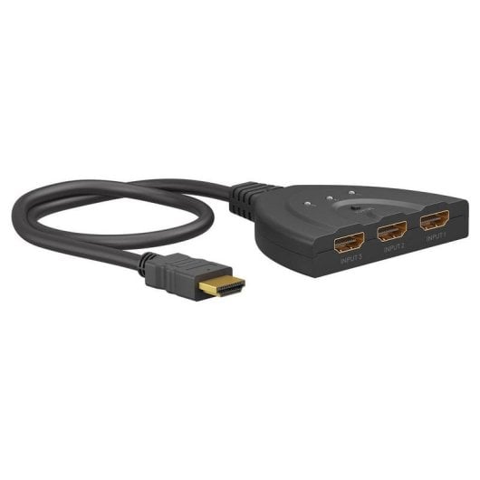 Conmutador HDMI Goobay 58487 3 Entradas 1 Saída 4K 30Hz Compacto