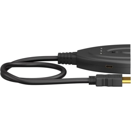 Comutador HDMI Goobay 58488 3 Entradas 1 Saída 4K@60Hz Compacto